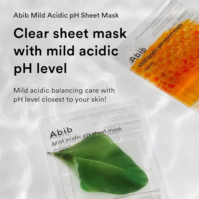 Abib Mild Acidic PH Sheet Mask Heartleaf Fit