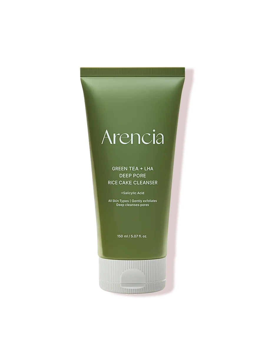 Arencia Green Tea + LHA Deep Pore Rice Cake Cleanser