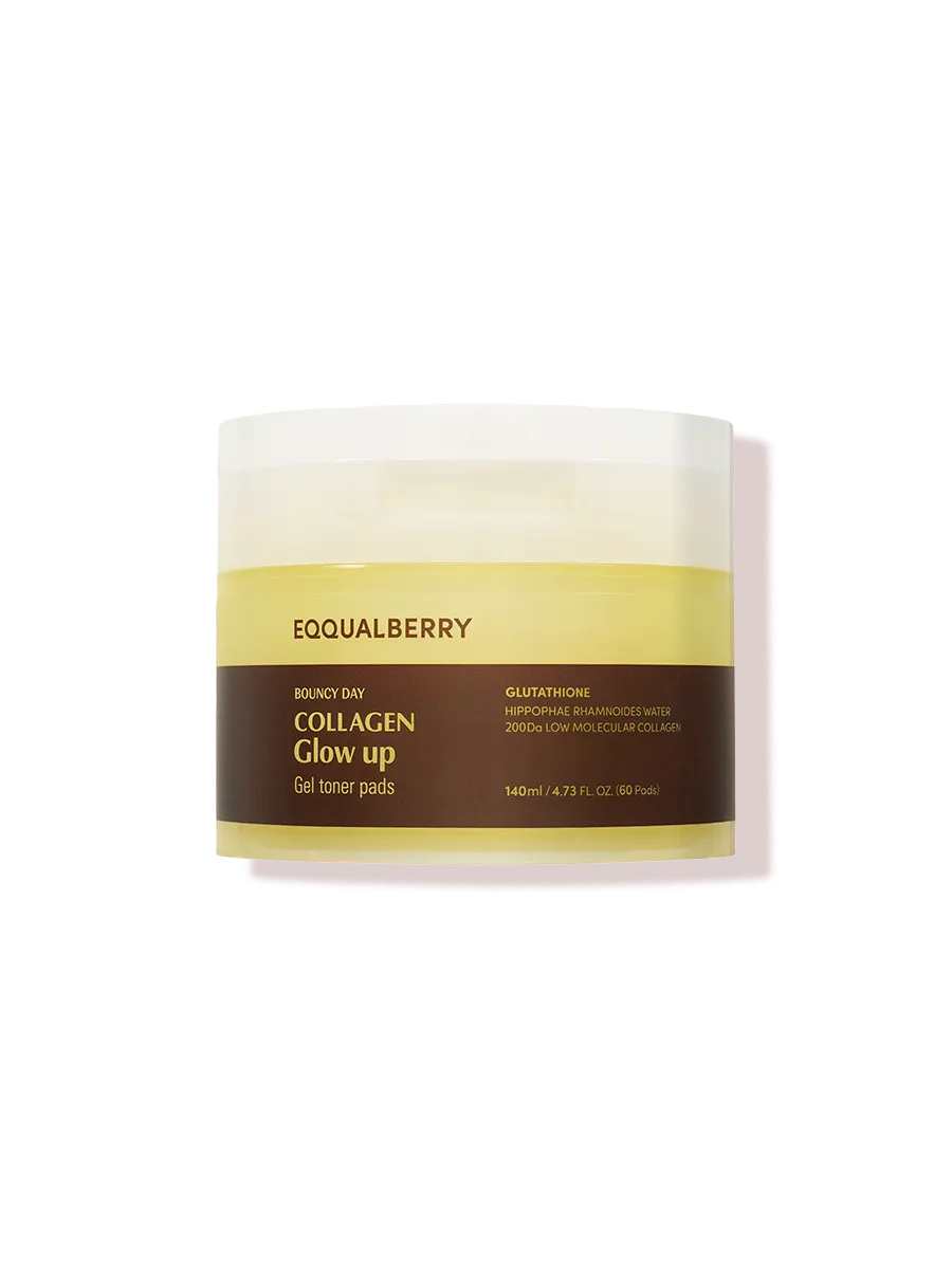 EQQUAL BERRY Collagen Glow Up Gel Toner Pads