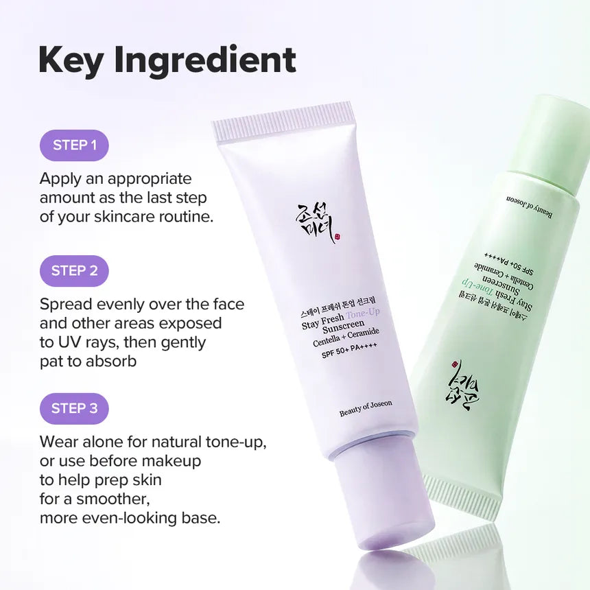 Beauty of Joseon Stay Fresh Tone-Up Sunscreen - Green
