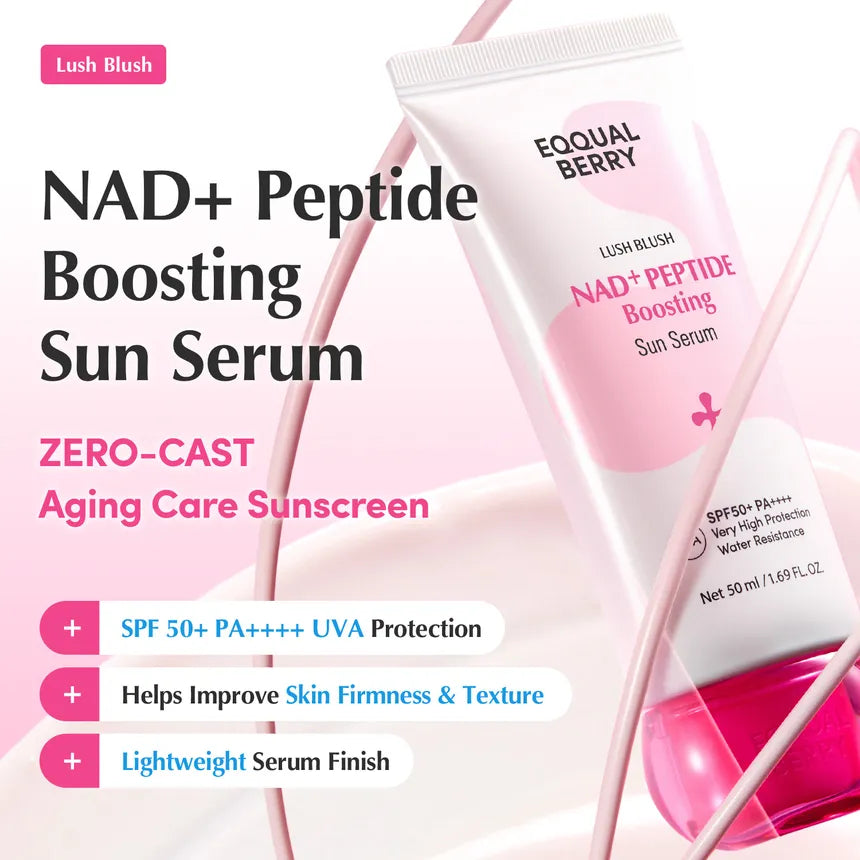 EQQUAL BERRY NAD+ Peptide Boosting Sun Serum