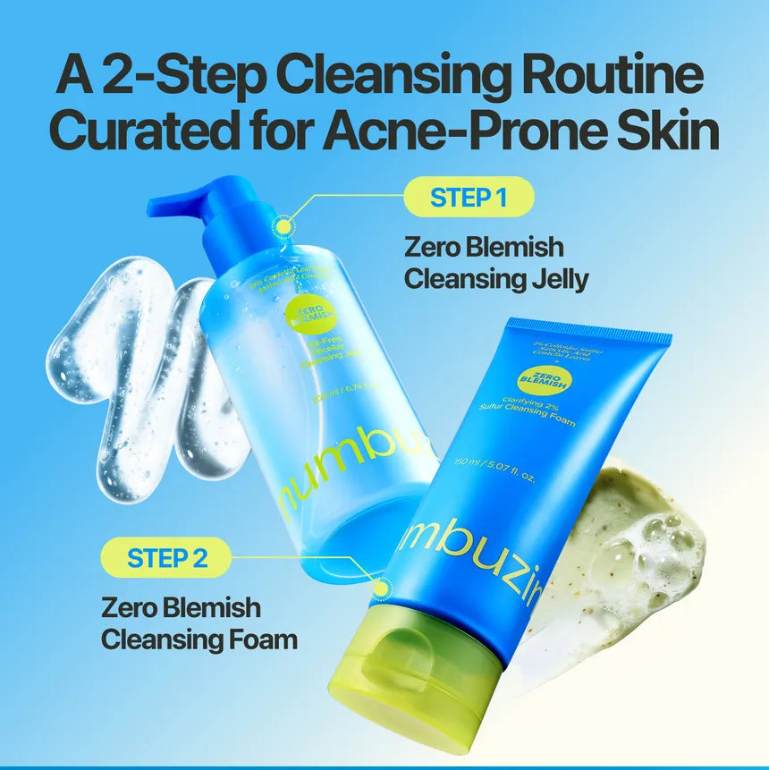numbuzin Zero Blemish Clarifying 2% Sulfur Cleansing Foam