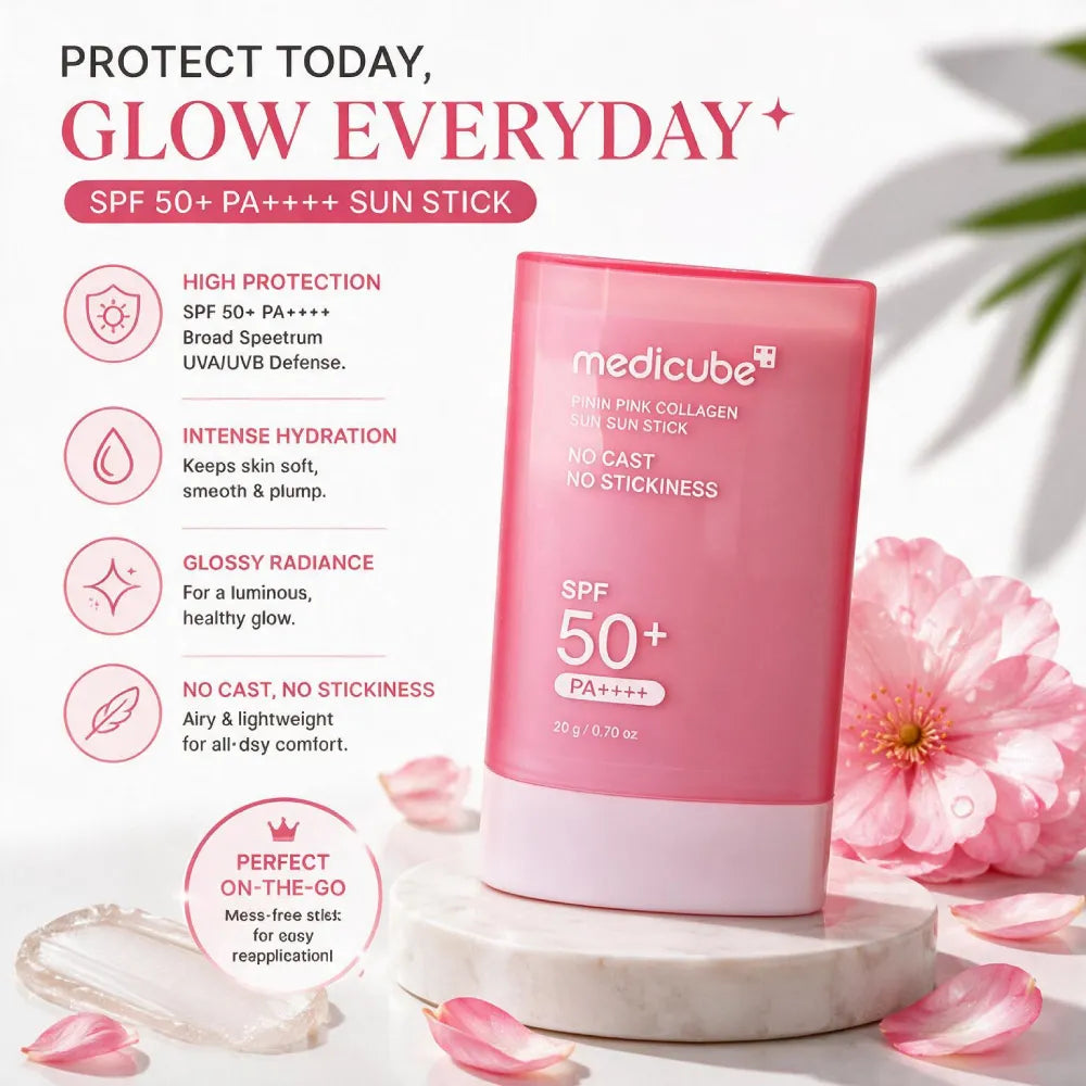 medicube PDRN Pink Collagen Airy Sun Stick