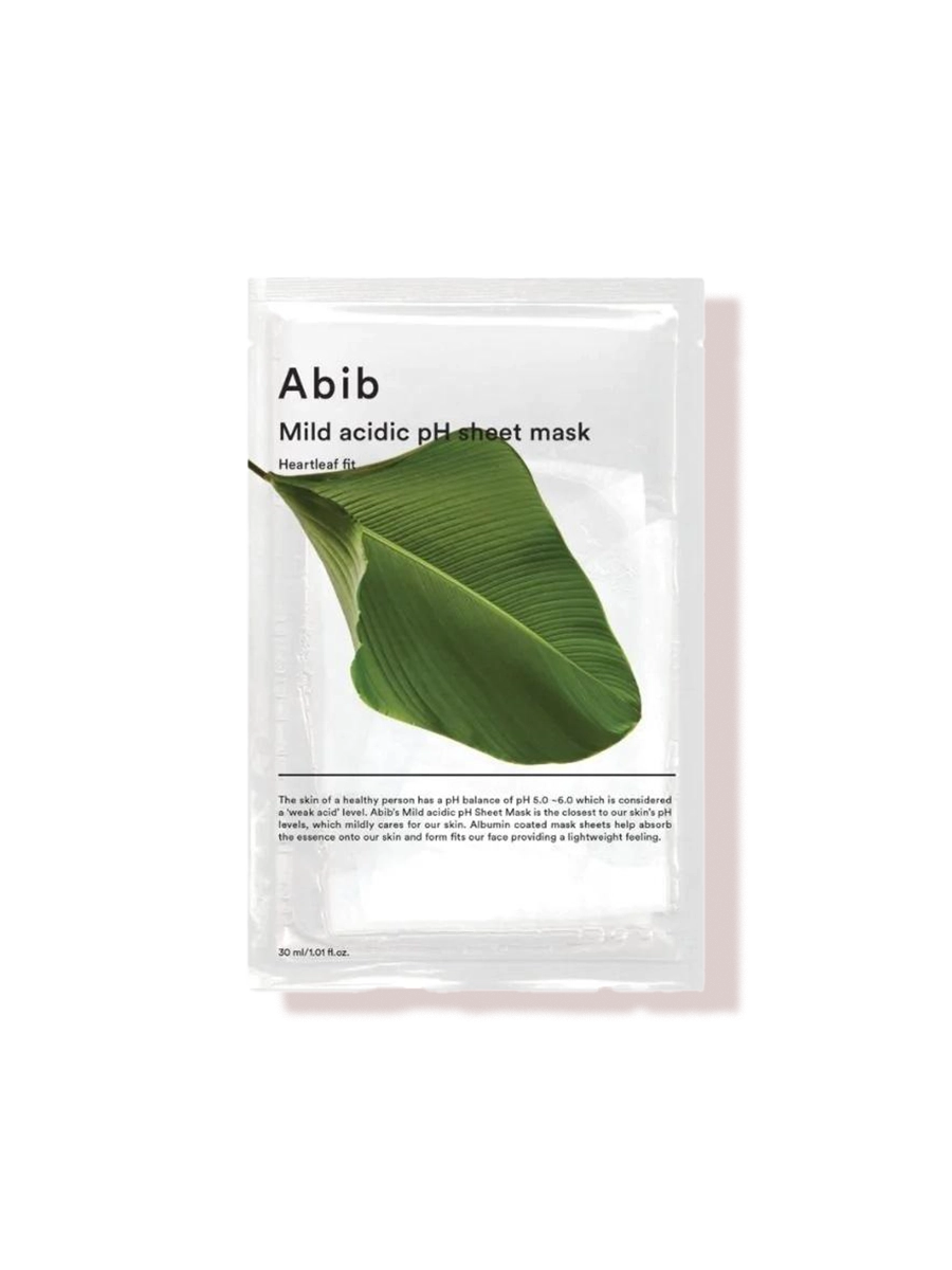 Abib Mild Acidic PH Sheet Mask Heartleaf Fit