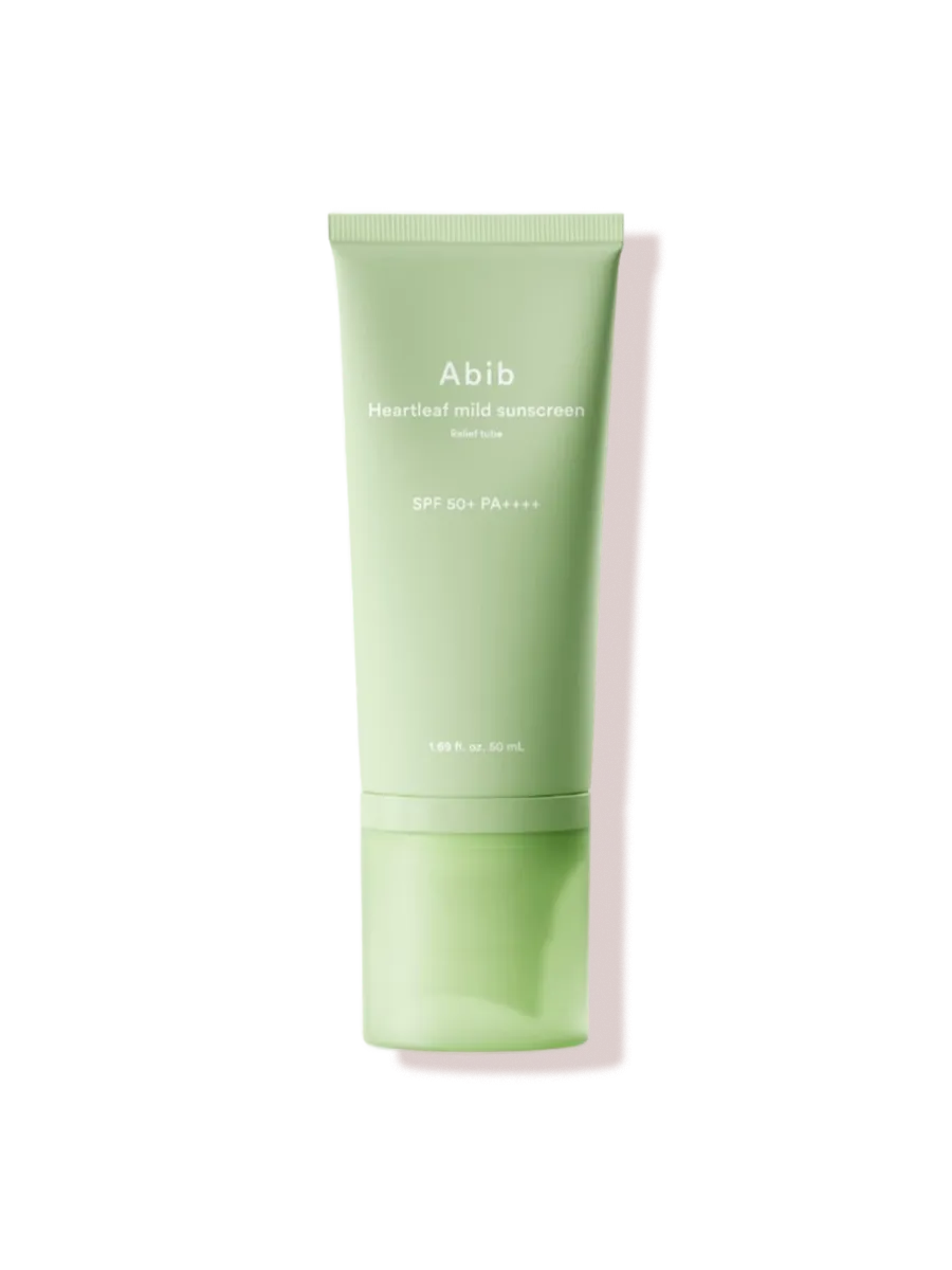 Abib Heartleaf Mild Sunscreen Relief Tube SPF50+ PA++++
