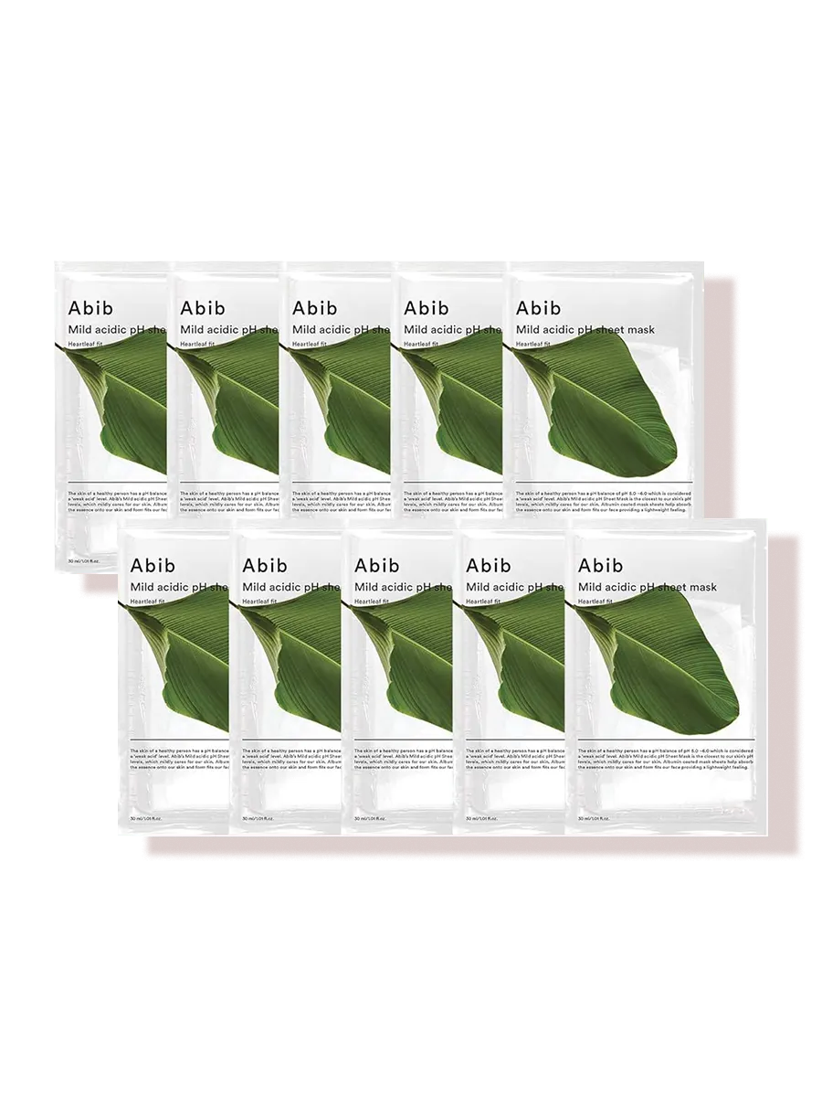 Abib Mild Acidic PH Sheet Mask Heartleaf Fit