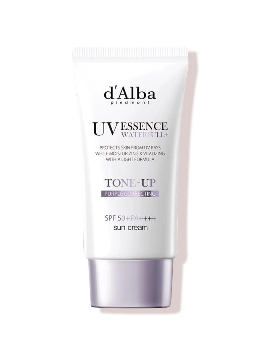 d'Alba UV Essence Waterfull+ Tone-Up Purple Correcting Sun Cream