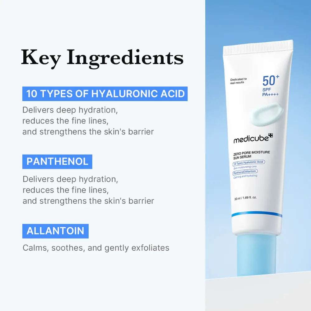 medicube Zero Pore Moisture Sun Serum
