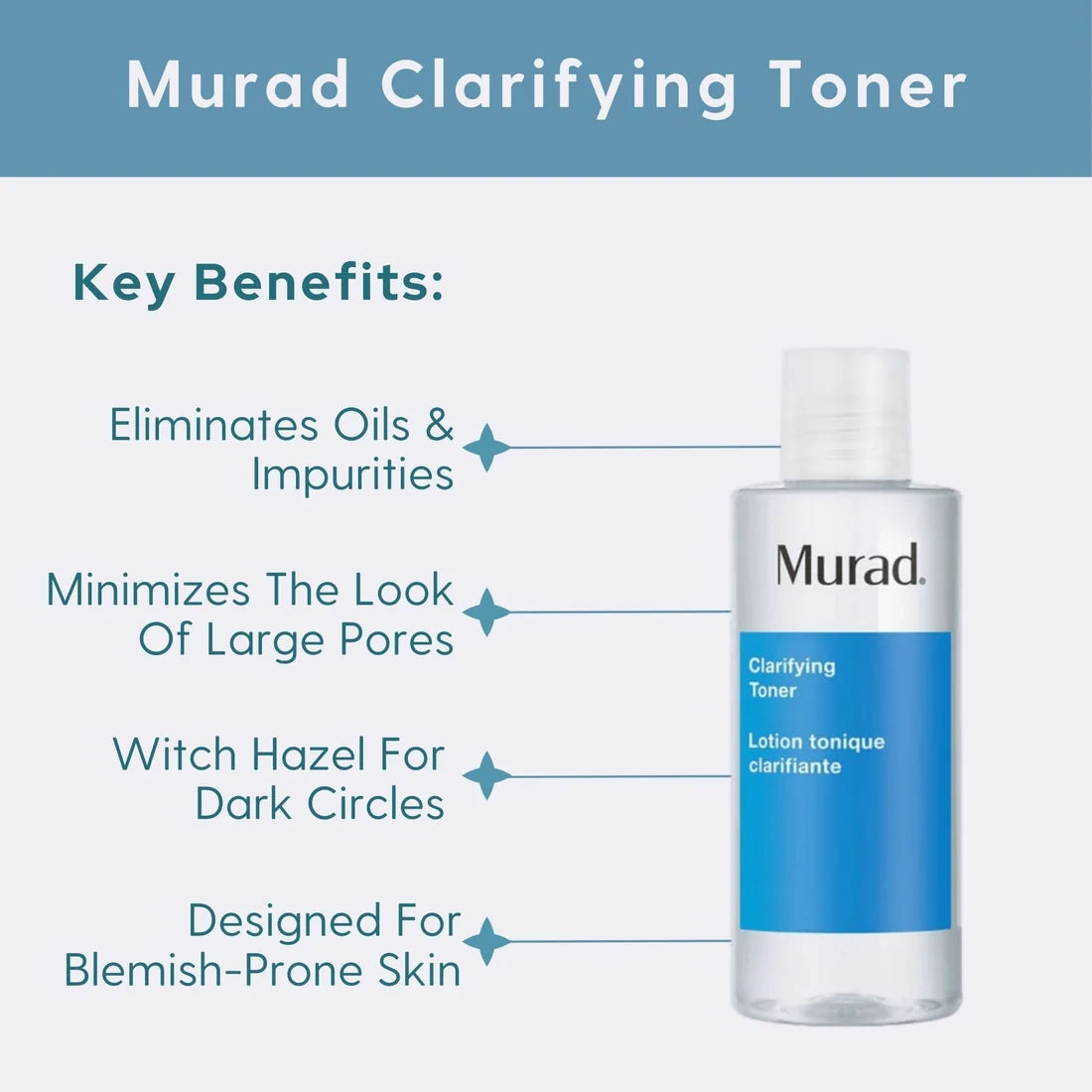 Murad Clarifying Toner Lotion Tonique Clarifiante