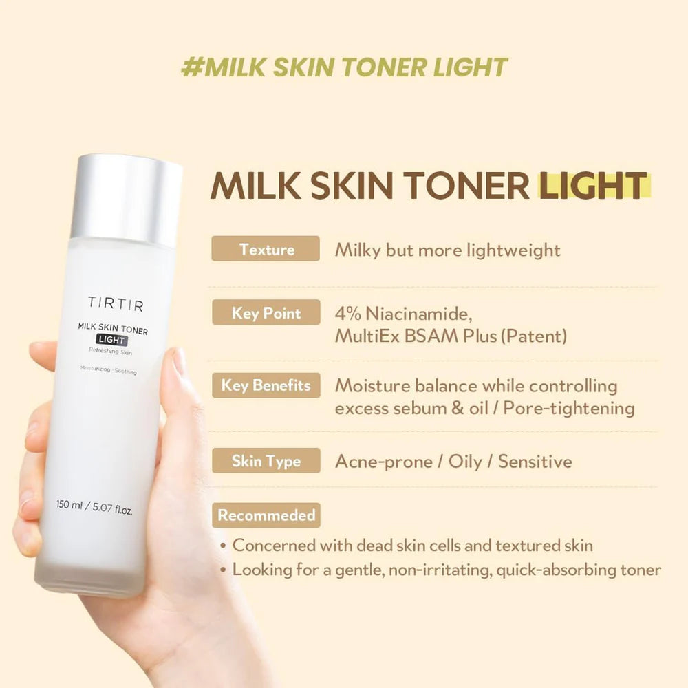 TIRTIR Milk Skin Toner Light Moisturizing Toner
