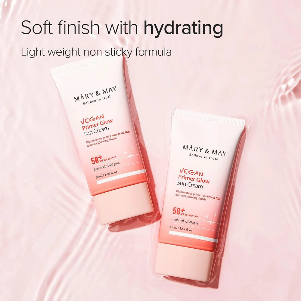 MARY&MAY Vegan Primer Glow Sun Cream SPF50+ PA++++