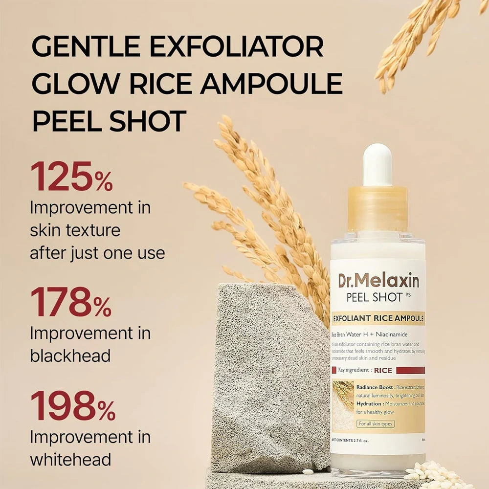 Dr.Melaxin Peel Shot Exfoliating White Rice Ampoule