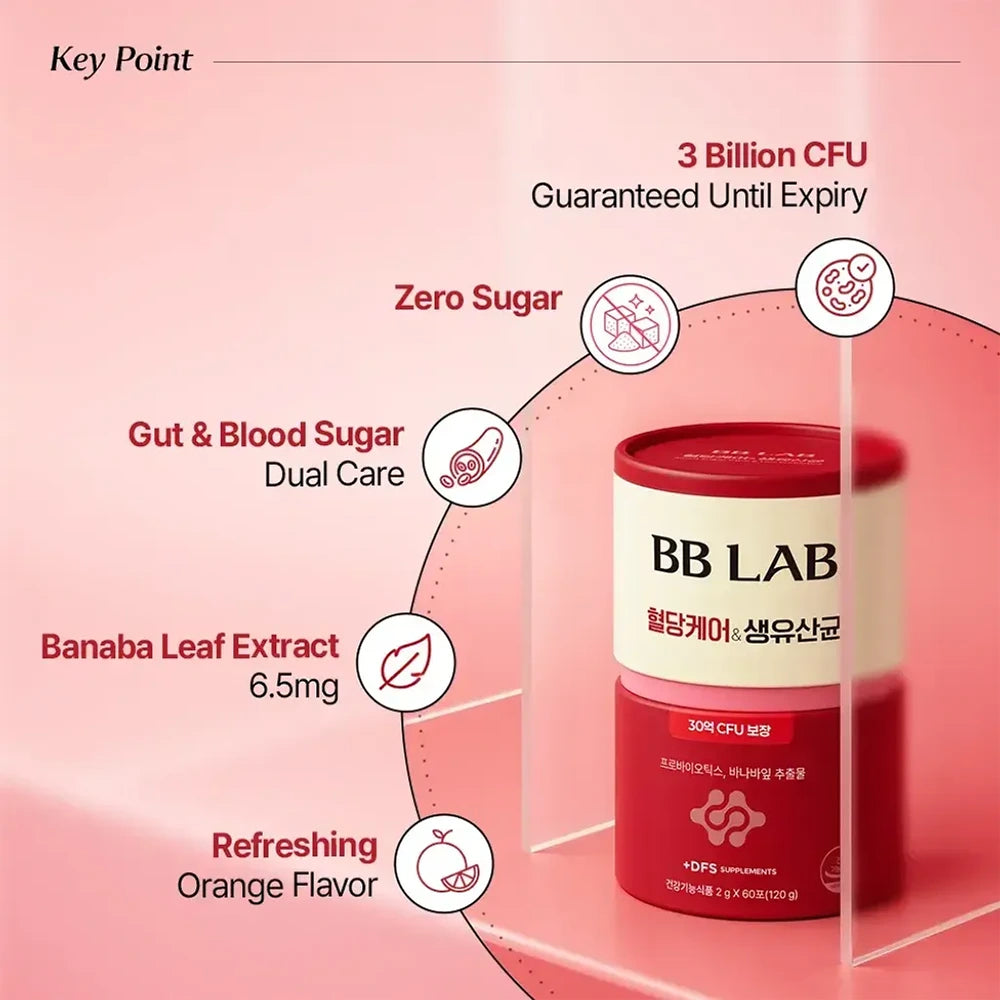 BB LAB 3 Billion Probiotic Blood Sugar Management Pack
