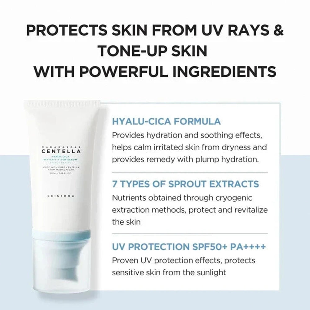 Madagascar Centella Hyalu-cica Water Fit Sun Serum SPF 50