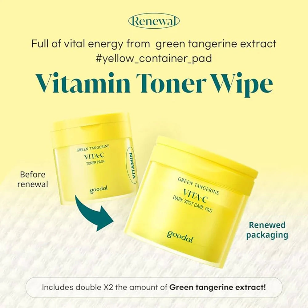 goodal Green Tangerine Vita C Dark Spot Care Pad