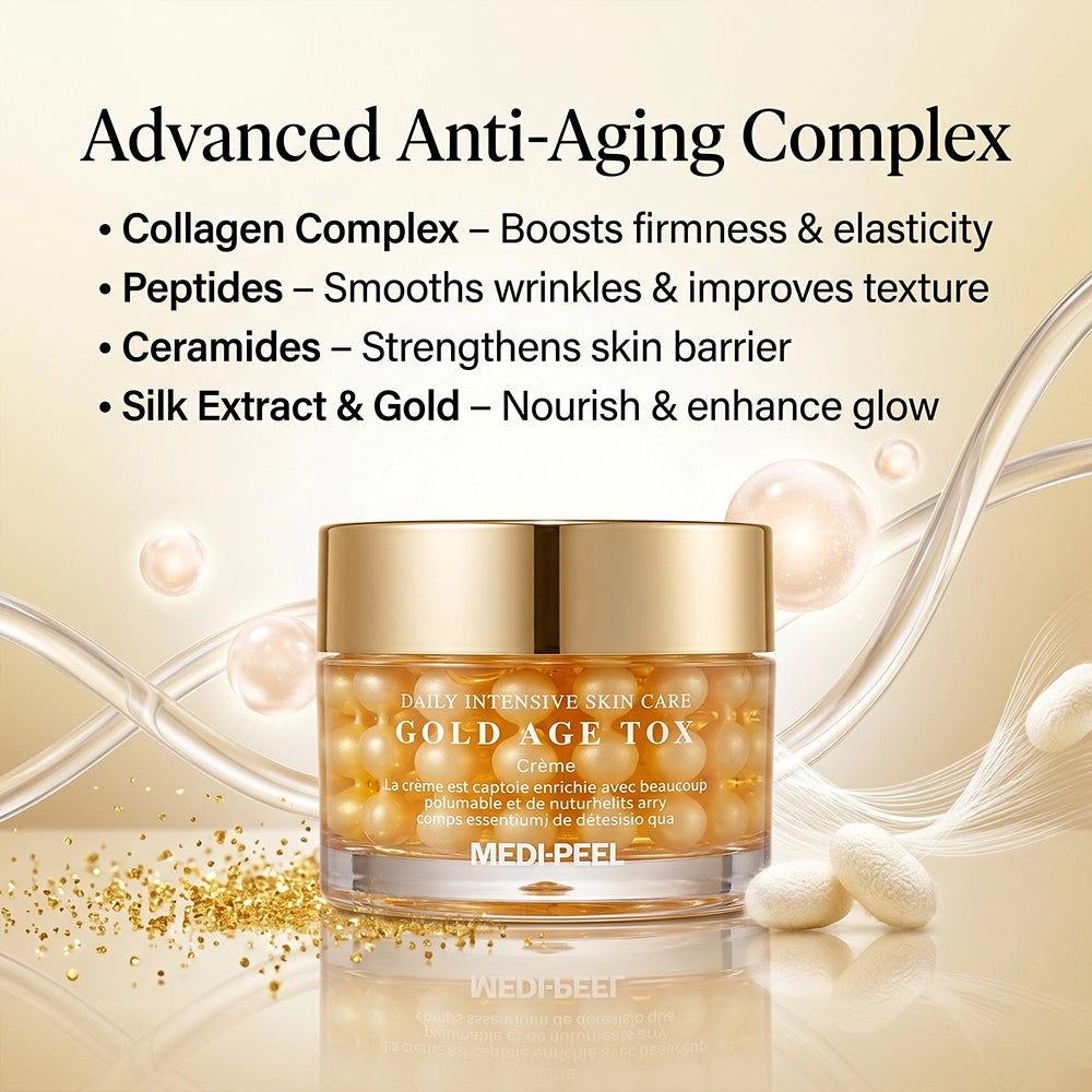 MEDIPEEL Care Gold Age Tox Cream 8 Kinds of Hydrating Solution