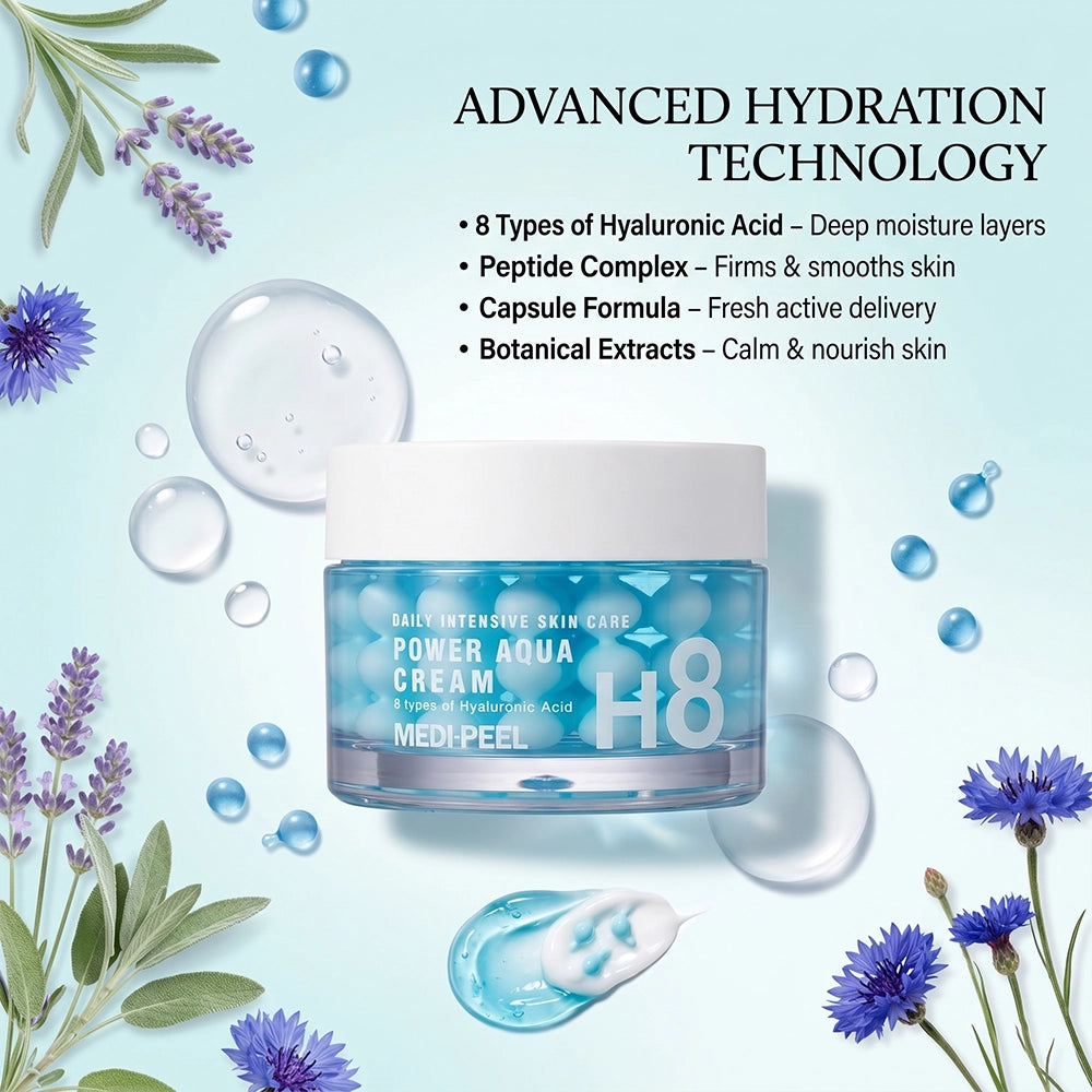 MEDIPEEL Power Aqua Cream 8 Types of Hyaluronic Acid