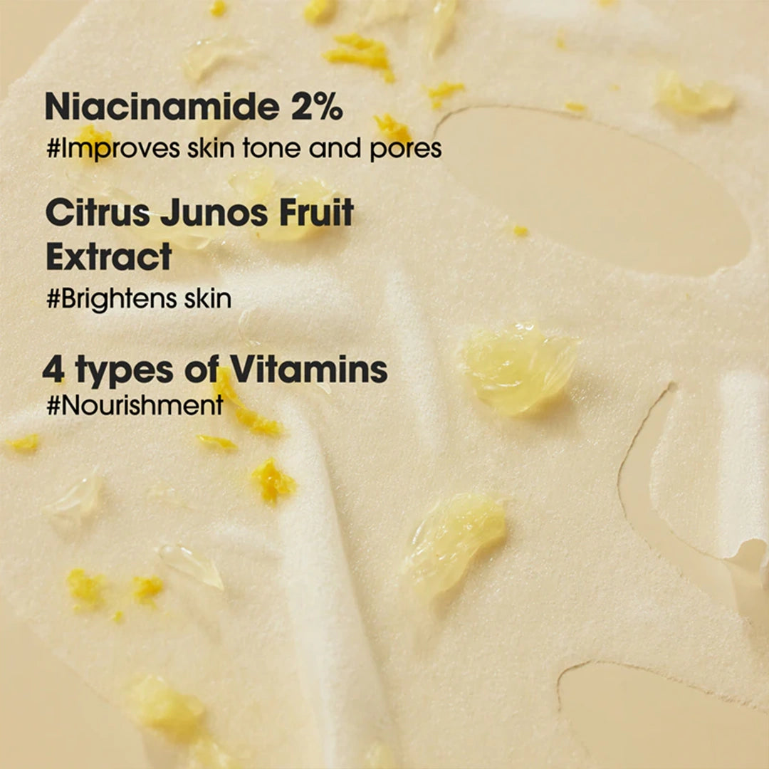 SOME BY MI Yuja Niacin Blemish Care Brightening Sheet Mask