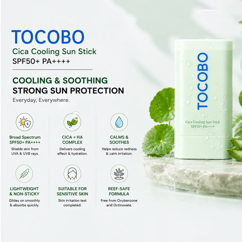 TOCOBO Cica Cooling Sun Stick SPF50+ PA++++