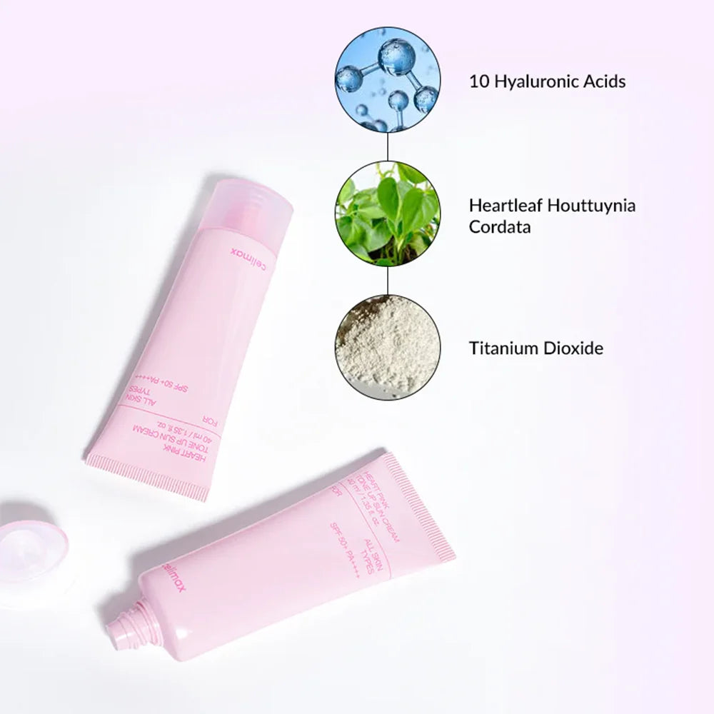 celimax Heart Pink Tone Up Sun Cream (SPF 50+)