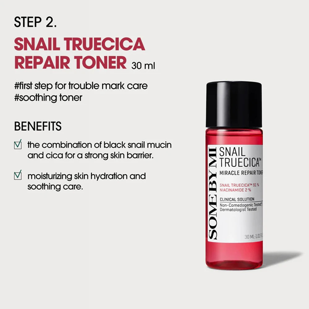 SOME BY MI Snail Truecica Miracle Repair Gift Set for Sensitive Acne-prone Skin