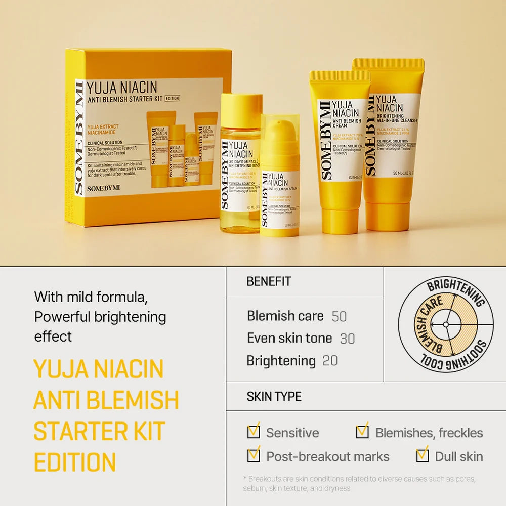 SOME BY MI Yuja Niacin Anti Blemish Starter Kit