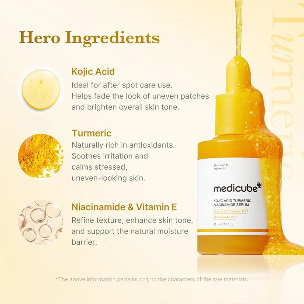 medicube Kojic Acid Turmeric Brightening Bundle (7-Step Complete Glow Routine)
