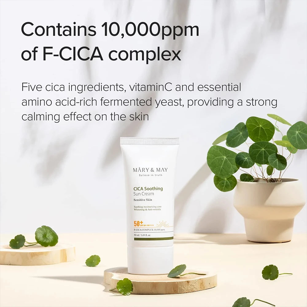 MARY&MAY Cica Soothing Protection Cream SPF 50+