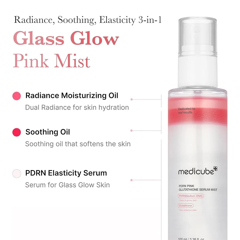 medicube PDRN Pink GLUTATHIONE Serum Mist
