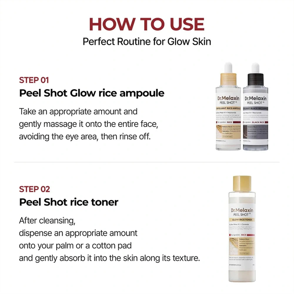 Dr.Melaxin Peel Shot Glow Rice Toner