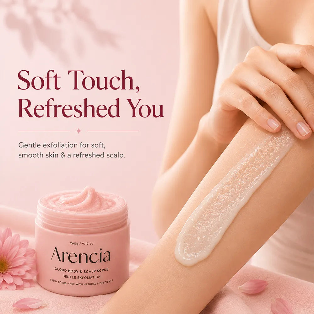 Arencia Cloud Body & Scalp Scrub  (Lavender & Pear)