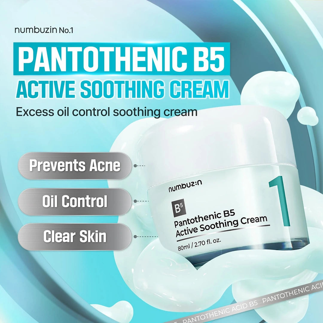 numbuzin No.1 Pantothenic B5 Active Soothing Face Cream