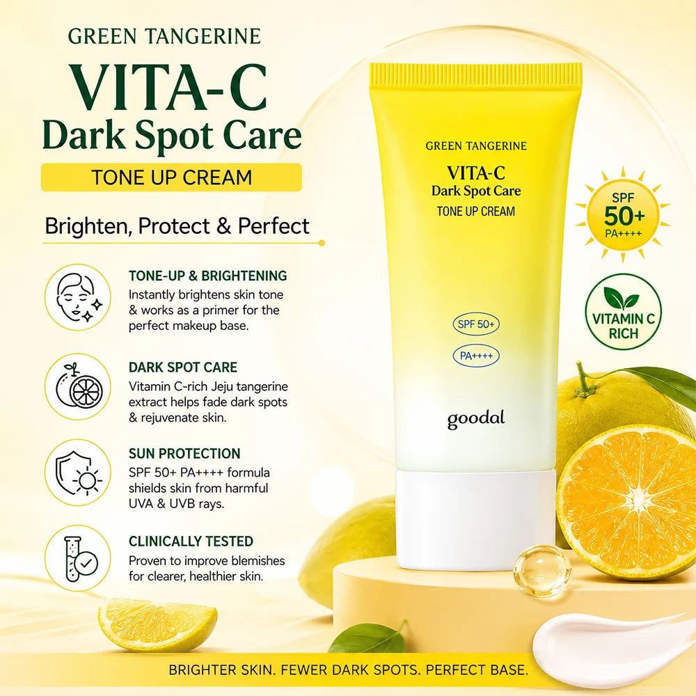 goodal Green Tangerine Vita C Dark Spot Tone up Cream SPF50+ PA++++