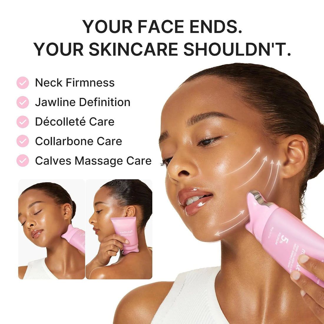 medicube PDRN Collagen Gua Sha Neck Wrinkle Cream