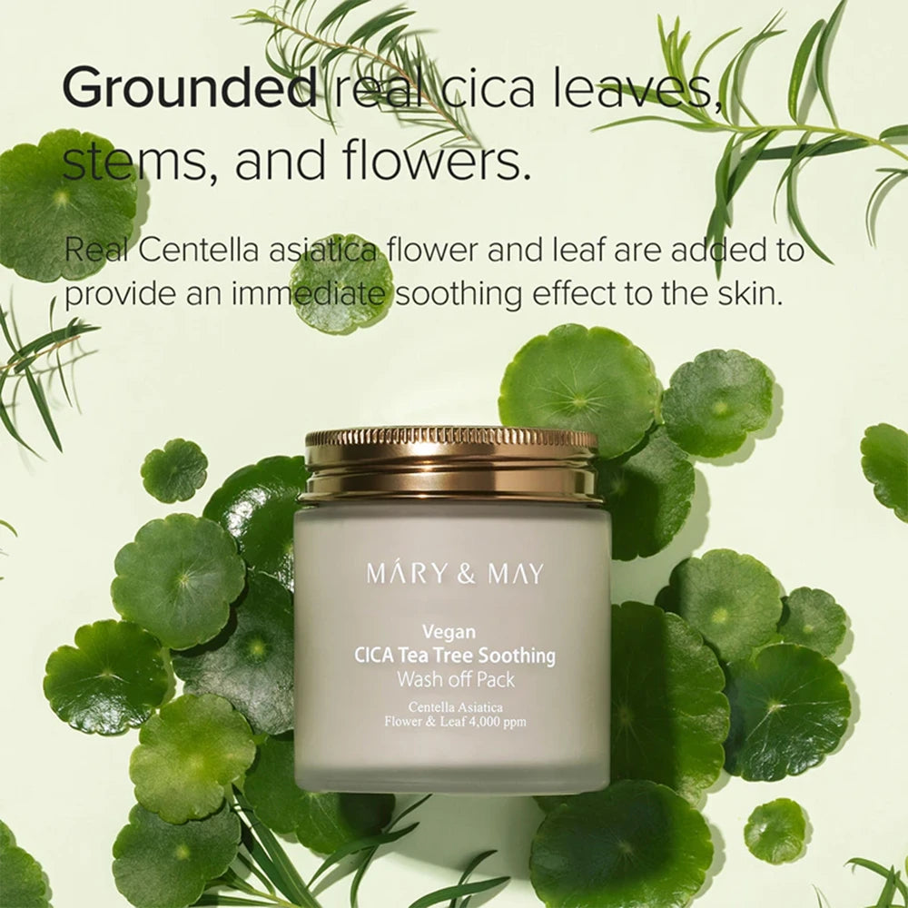 MARY&MAY Wash Off Cica Tea Tree Soothing Mask Pack