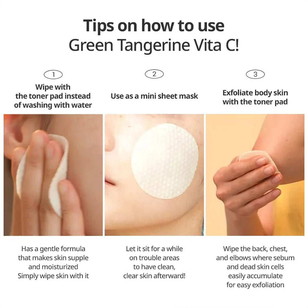goodal Green Tangerine Vita C Dark Spot Care Pad