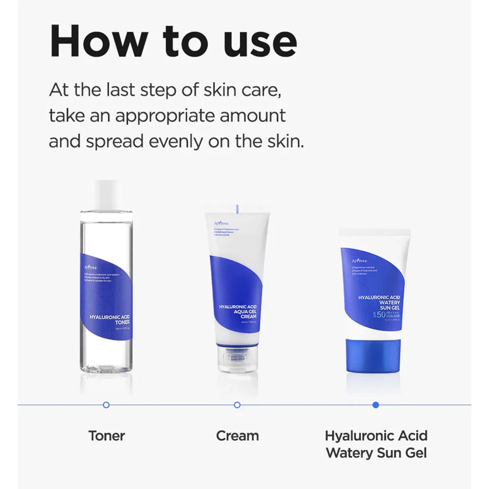 Isntree Hyaluronic Acid Watery Sun Gel SPF50+ PA++++