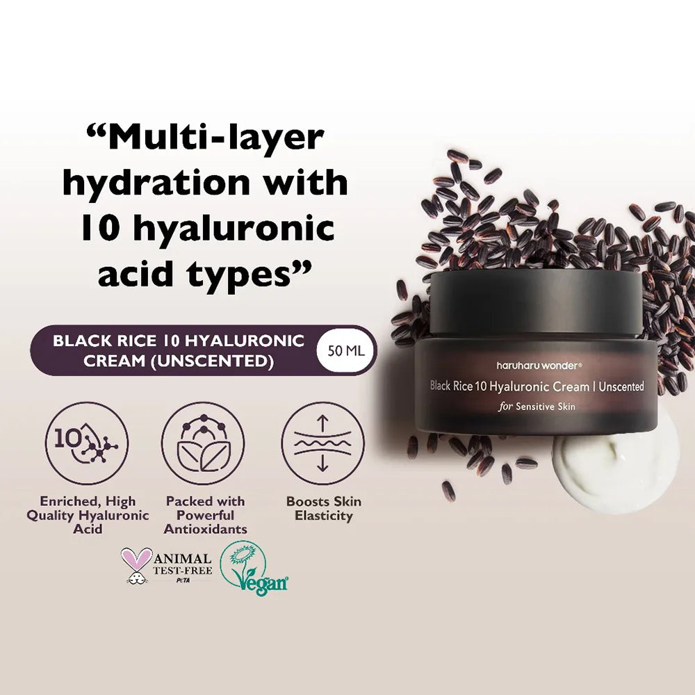 haruharu wonder Black Rice 10 Hyaluronic Cream ( Unscented )