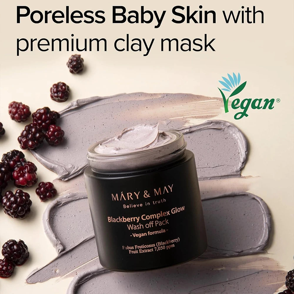MARY&MAY Blackberry Complex Glow Wash off Pack