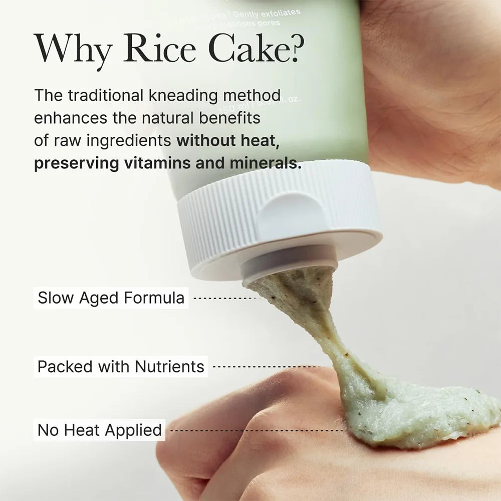Arencia Green Tea + LHA Deep Pore Rice Cake Cleanser