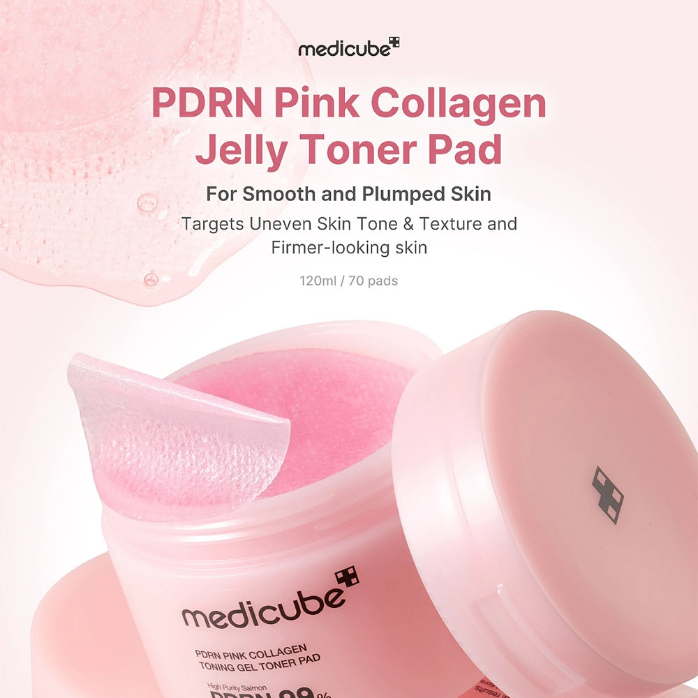 medicube PDRN Pink Collagen Toning Gel Toner Pad