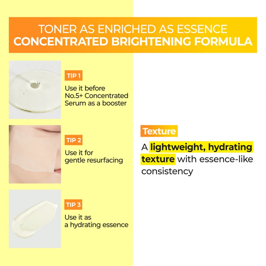 numbuzin No.5+ Glutathione Vitamin Concentrated Toner
