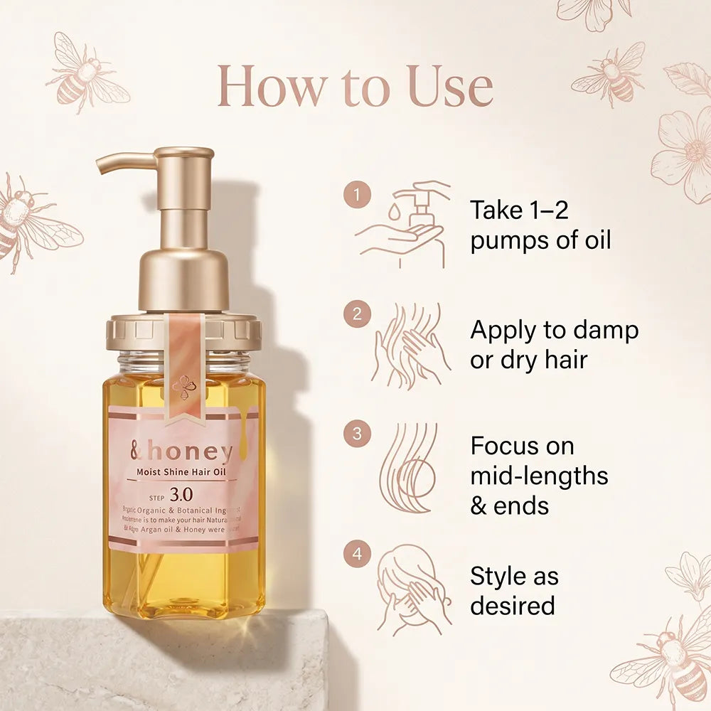 &honey Moist Shine Hair Oil 3.0