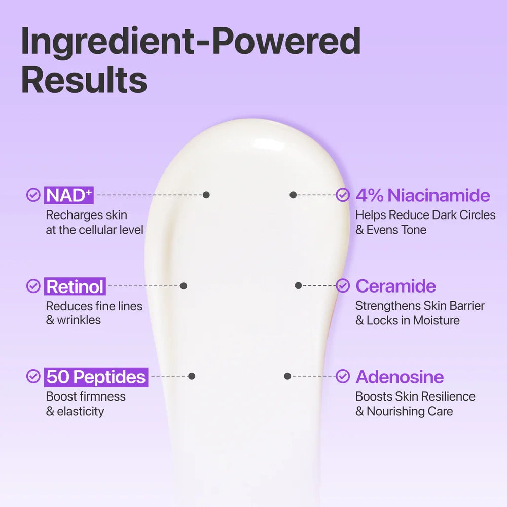 numbuzin No.9 NAD+ Retinol Volumetox Eye Cream
