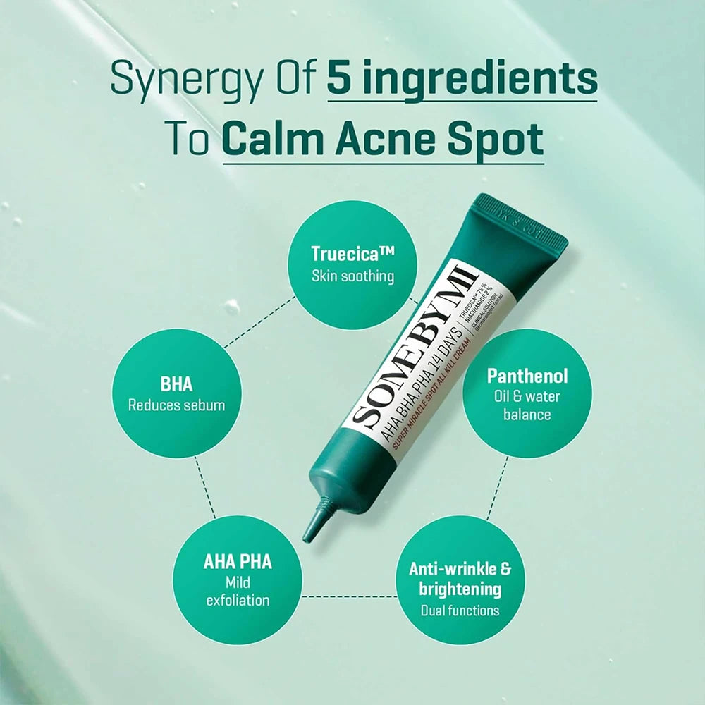 SOME BY MI AHA. BHA. PHA 14 Days Super Miracle Spot All Kill Cream