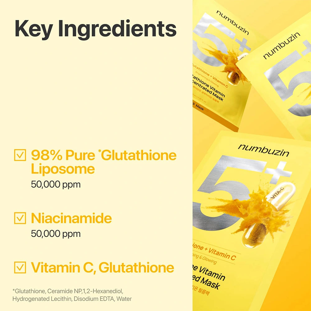 numbuzin No.5+ Vitamin Spotlight Sheet Mask