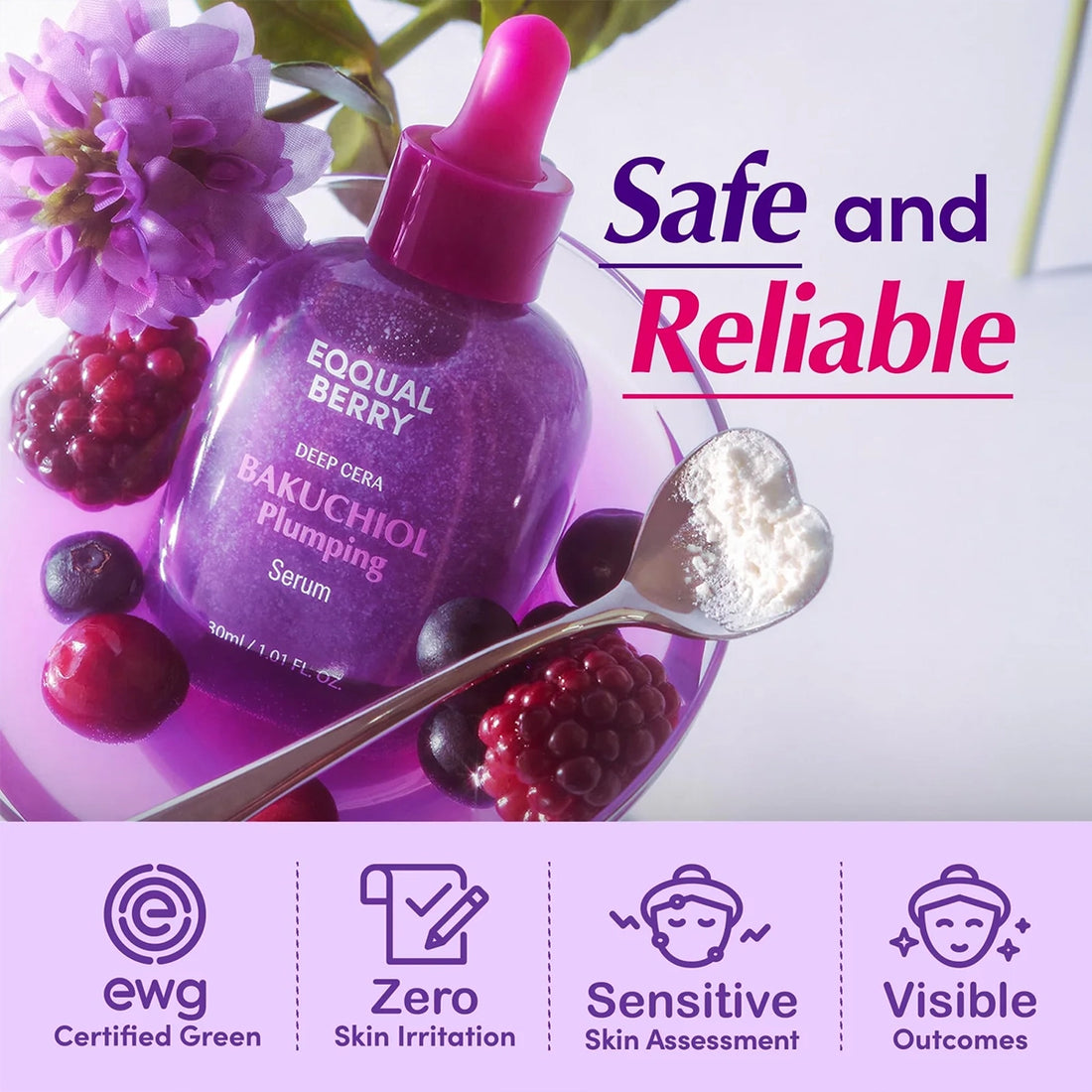 EQQUAL BERRY Bakuchiol Plumping Serum