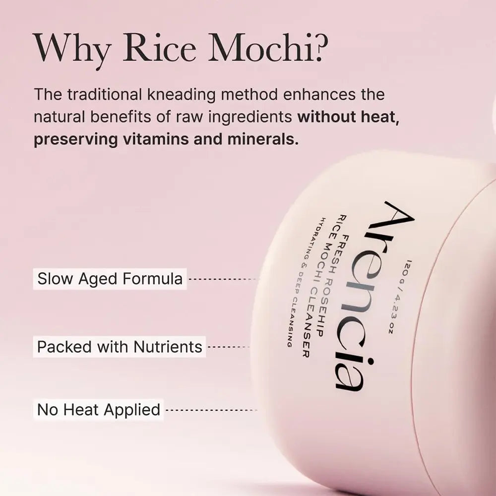 Arencia Fresh Rosehip Rice Mochi Cleanser