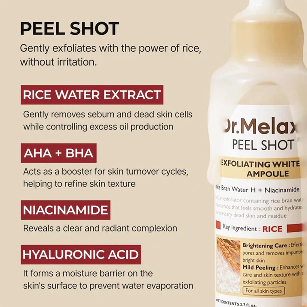 Dr.Melaxin Peel Shot Glow Rice Toner