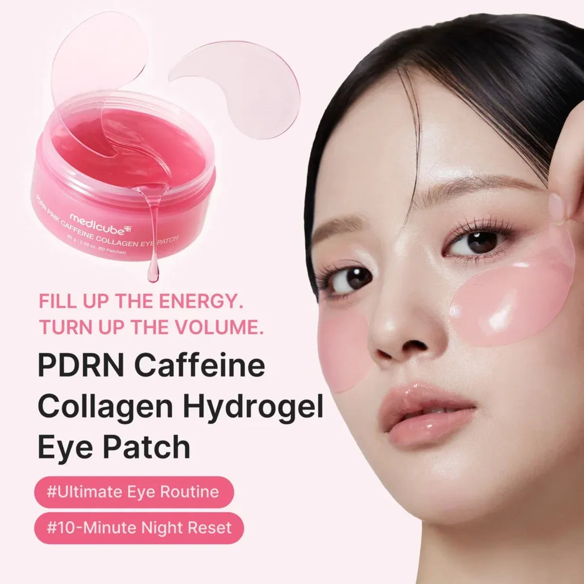 medicube PDRN Pink Caffeine Collagen Eye Patch